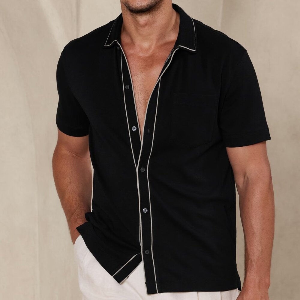 Men's Banana Republic Luxury-Touch Shirt Size Large